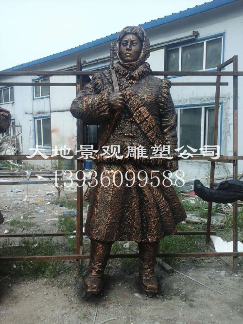 士兵銅雕